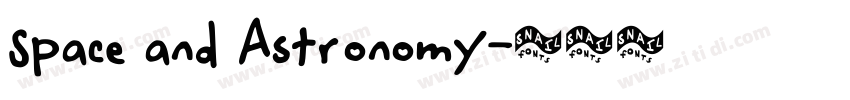 Space and Astronomy字体转换